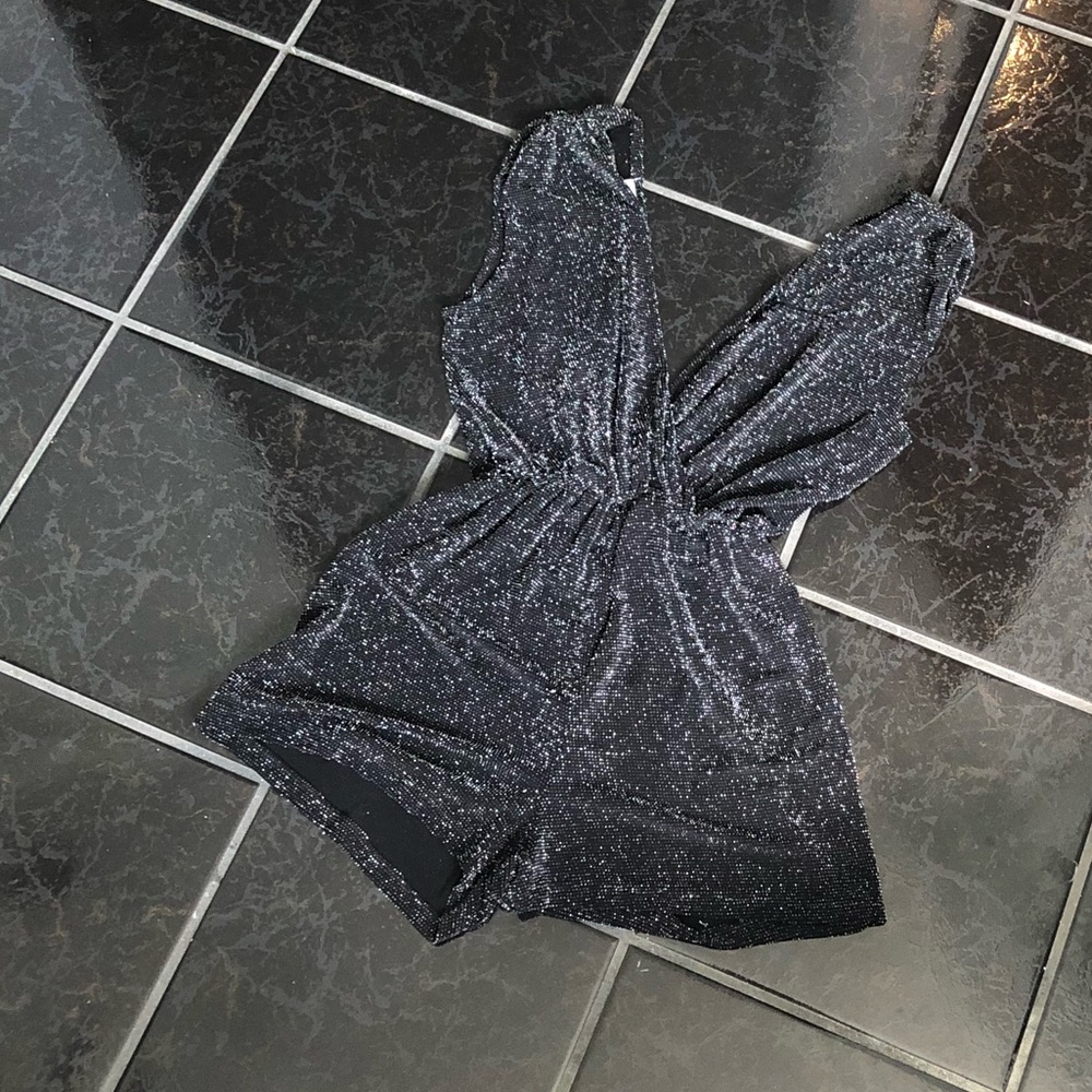 Short sparkly romper